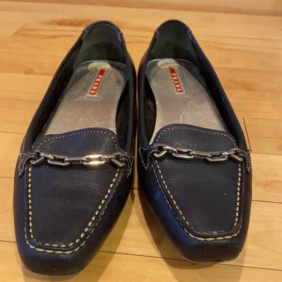 Prada Women’s Leather Loafers - Picture 1 of 10